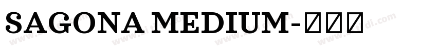 SAGONA MEDIUM字体转换